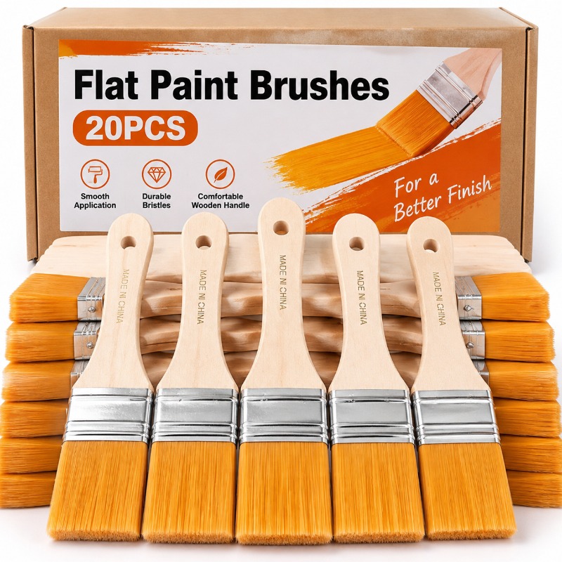 Furniture Hardware Manufacturer - Pincel de pintura plano com cabo