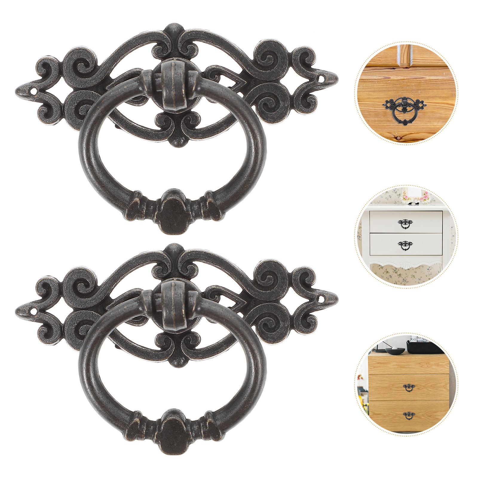 6 puxadores de porta de guarda - Furniture Hardware Drop Pulls avaliação e preço
