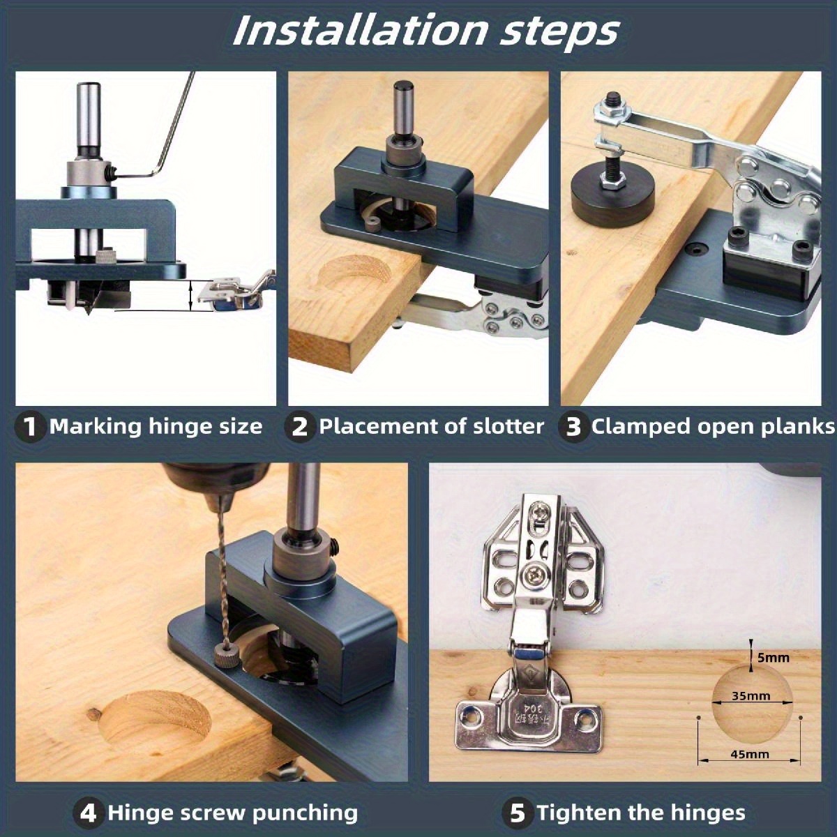 Gabarito de dobradiça de 35mm- - Furniture Hardware Fitting avaliação e preço